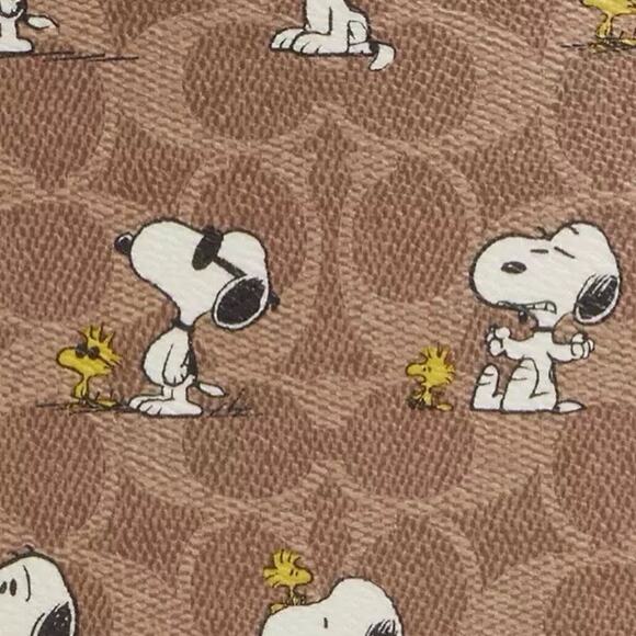 NWT Coach X Peanuts Sullivan Crossbody Bag Signature Canvas Snoopy Print CBK48 - Picture 9 of 9
